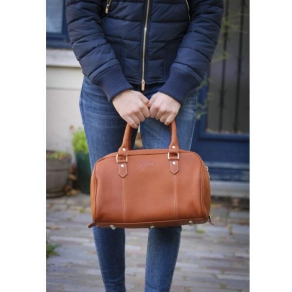 Sellerie - Sac penelope "etretat" - petit modèle cognac - Sacs