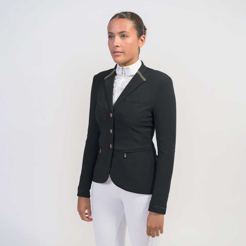 Sellerie - Veste de concours victorine crystal intarsia - champagne samshield - Vestes de concours