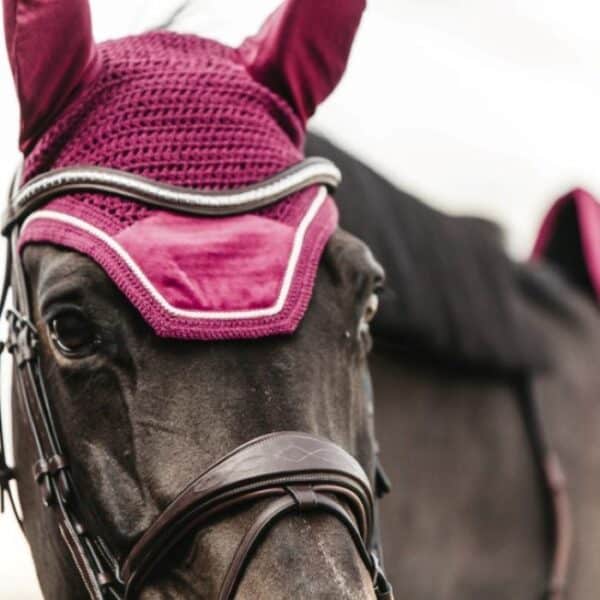 Sellerie - Bonnet Wellington velvet - fuchsia KENTUCKY - Bonnets