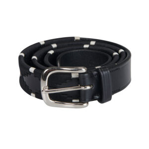 Sellerie - Ceinture cuir Polo Deep Black EQUESTRO - Ceintures