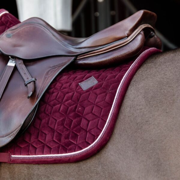 Sellerie - Tapis de selle Velvet - Bordeaux KENTUCKY - Obstacle