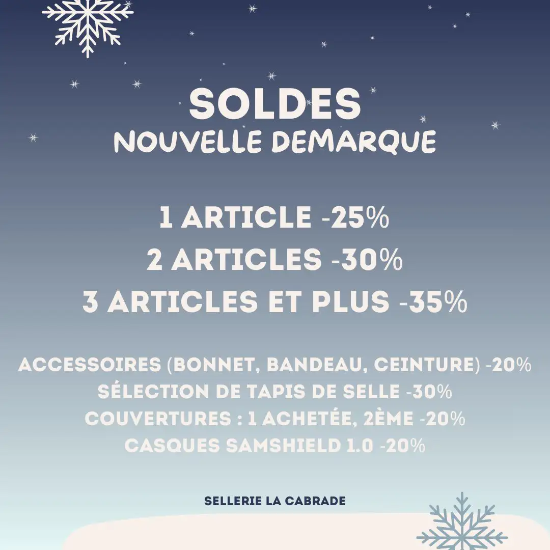 Solde équitation Sellerie