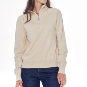 Pull zippé Pachana HARCOUR - Dame