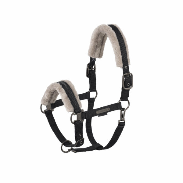 Licol Double Pin Faux Fur Platinum 25 ESKADRON - Licols et accessoires