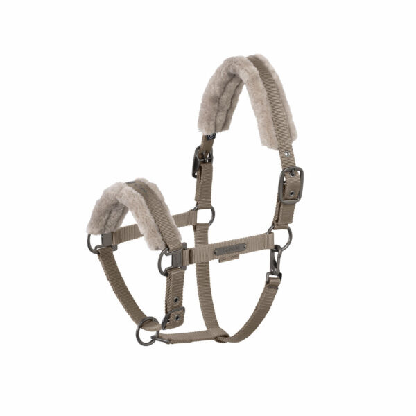 Licol Double Pin Faux Fur Platinum 25 ESKADRON - Licols et accessoires
