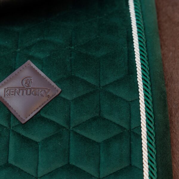 Tapis de selle Velvet - Vert sapin KENTUCKY - Obstacle