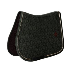 Tapis de selle Velvet - Vert sapin KENTUCKY - Obstacle