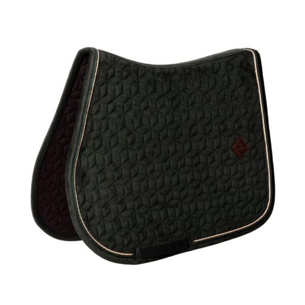 Tapis de selle Velvet - Vert sapin KENTUCKY - Obstacle