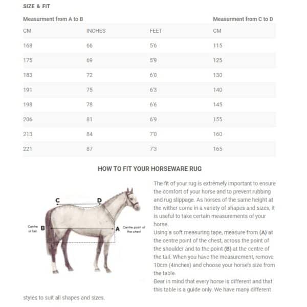 Couverture Amigo Hero Ripstop 50gr HORSEWARE - Couvertures d'extérieur
