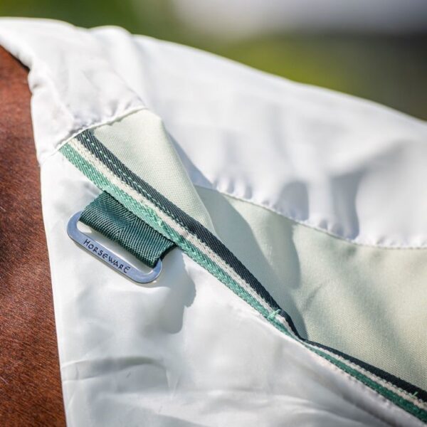 Couverture anti-mouches Rambo Hoody Chalk HORSEWARE - Chemises anti-eczema