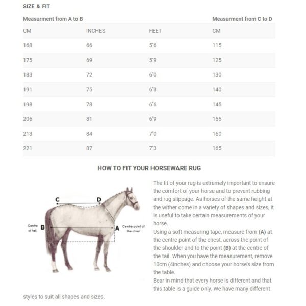 Sous-couverture Rambo HORSEWARE - Couvertures de box