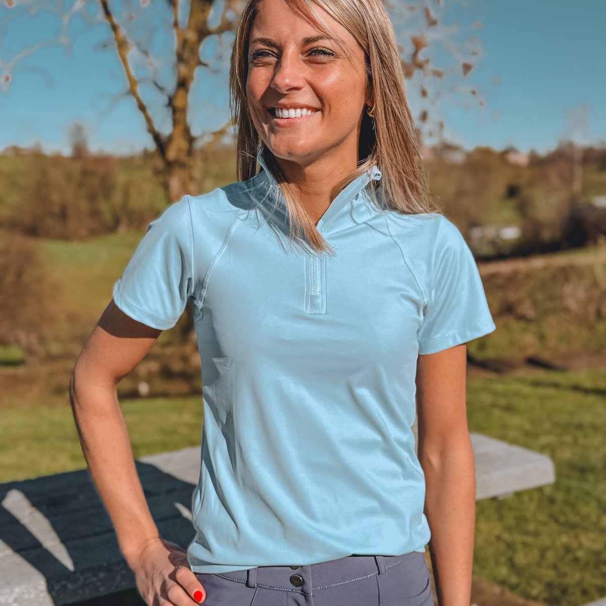 T-shirt d'entrainement manches courtes Pia LC EQUESTRIAN - Dame polos et t-shirts